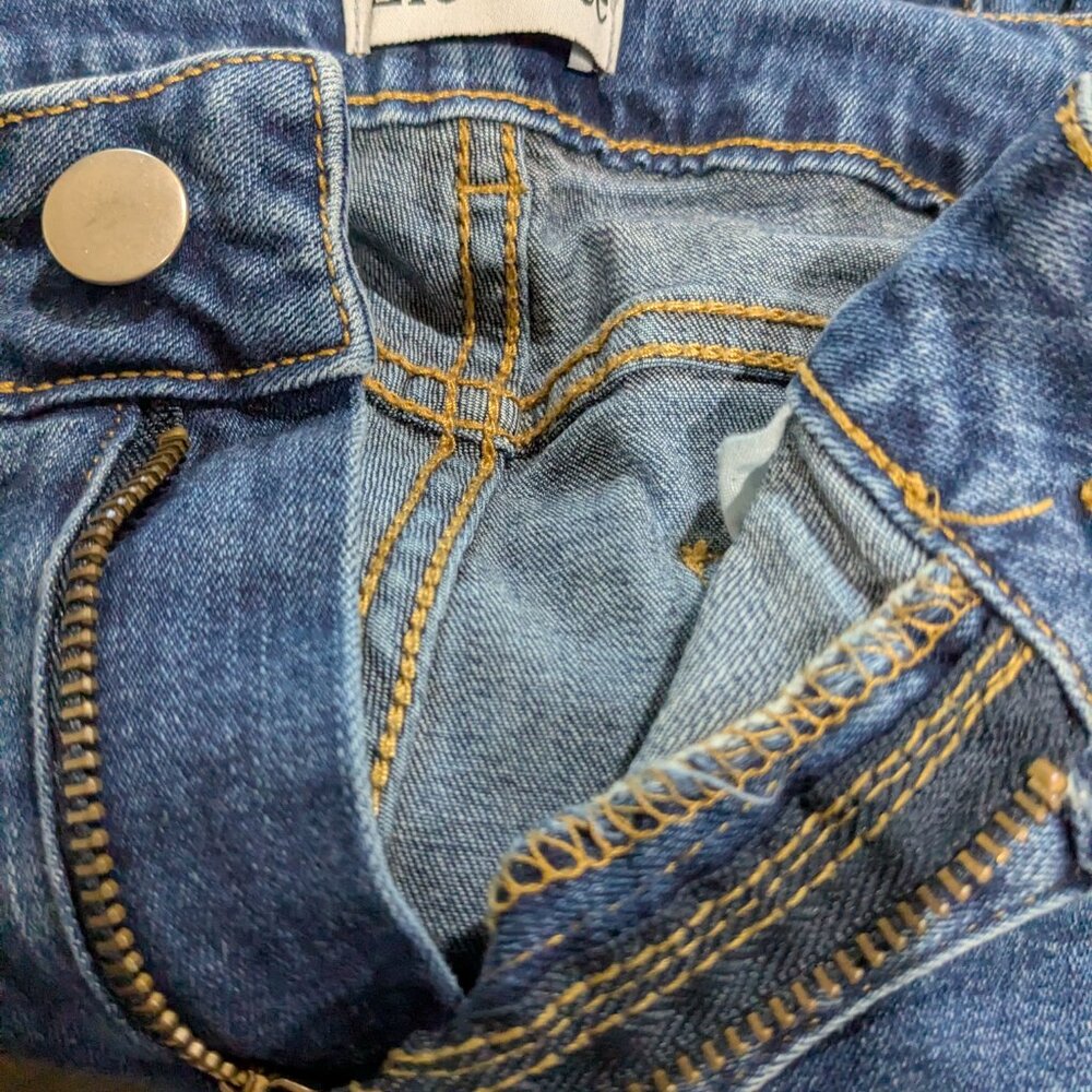 LICTZNEE Women’s Skinny Stretch High Rise Jeans, Dark Blue, Size 12 - Picture 8 of 10